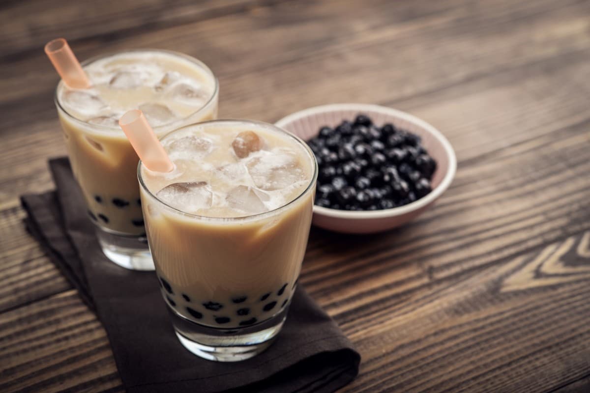 Bubble Tea in Sri Lanka (Pearl Milk) Hot Cold Served Contain Chewy Tapioca Balls
