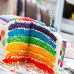 Rainbow Cake 1/2 kg; Moist Vanilla Buttermilk Layers Dessert Breakfast Dinner Suitable