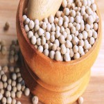 White Pepper in Pakistan (Piper Nigrum) Light Brown Wrinkled Pitted Texture