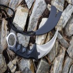 Karambit Knife in Sri Lanka; Straight Serrated 3 Handle Material Wood Plastic Bone