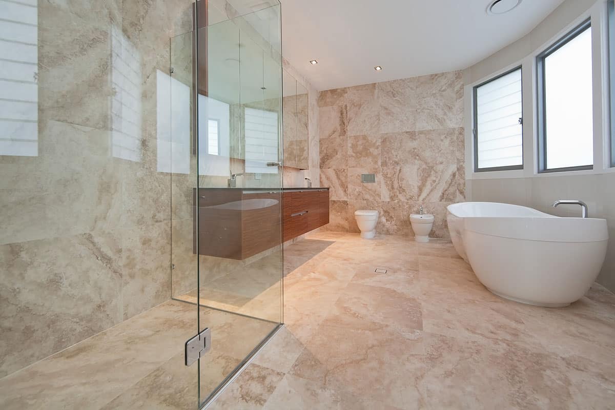 Small Travertine Tiles; Square Rectangular Shape Moisture Resistance Corridor Façade Backsplash