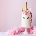 Unicorn Cake Half Kg; Cotton Spongy Texture 3 Filling Bananas Walnuts Chocolate Chips