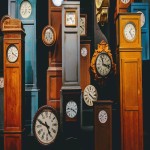 Grandfather Clock in Sri Lanka (Longcase) Circular Square Rectangular Shape Beech Walnut Wood