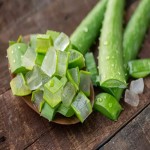 Fillet Aloe Vera Leaf; Sunburned Inflamed Treatment Brightening Skin Pimple Elimination