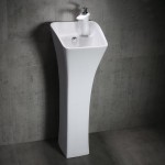 Damru Wash Basin; Ceramic Material 2 Colors White Black One Piece