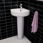 Corner Wash Basin; Water Resistant 4 Types Ceramic Metal Glass Stone