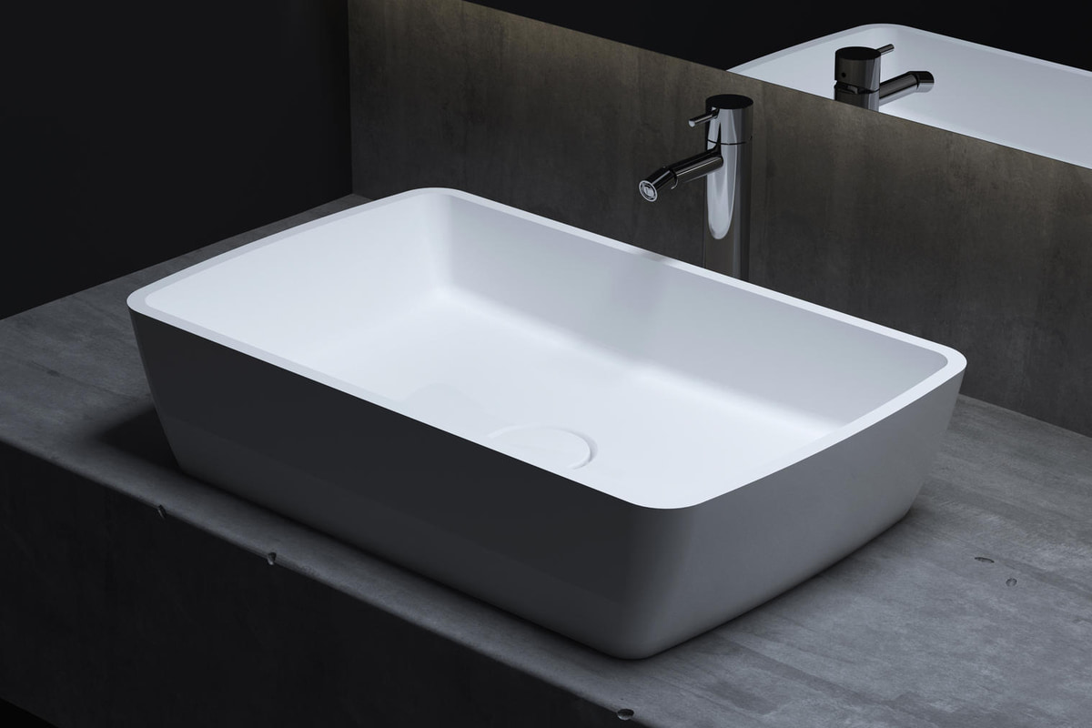 Johnson Wash Basin; Towel Hanger 2 Types Ceramic Stone