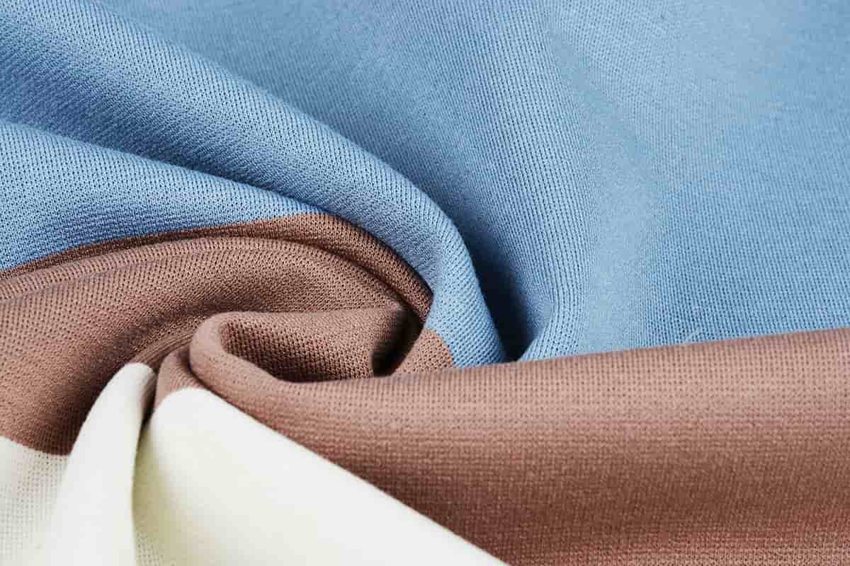 Knitting Tricot Fabric; Brown Gray Black Green Colors Flexible Structure