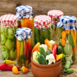Mixed Vegetables Pickled; Cabbage Cucumber Carrot Content (White Red Colors)