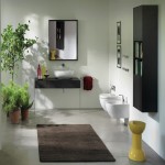 Alpine Sanitary Ware; Ceramic  Porcelain Materials Strong Fashionable 2 Colors White Black