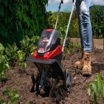 Ozito Pxc Cultivator; Steel Blades Adjustable Tines Foldable Handles