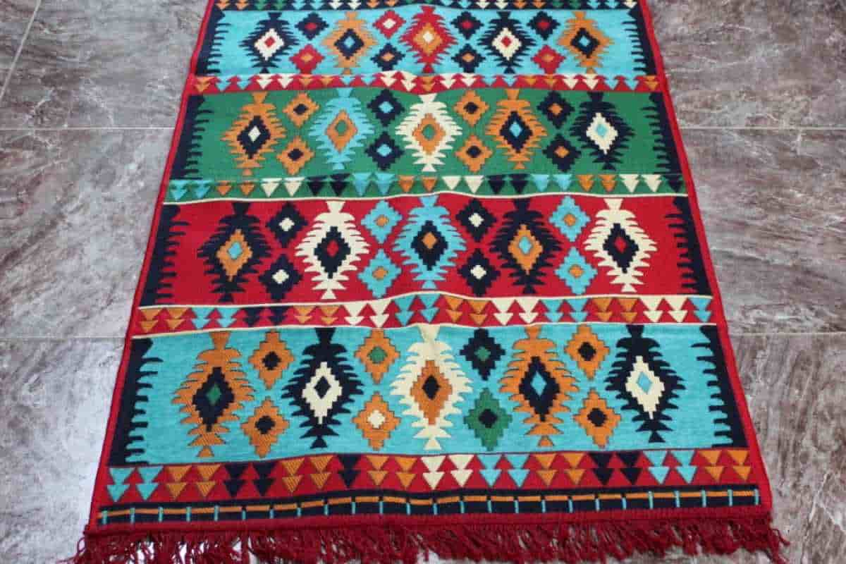Tapis Kilim; Natural Threads Comfortable 3 Designs Simple Animal Traditional