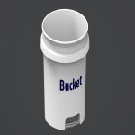 Large Plastic Bucket; High Density Polyethylene 3 Colors Blue Red Green