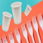 disposable plastic ware 750 ml with lids