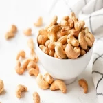 roasted salted cashew nuts with complete explanations and familiarization