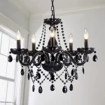 Price and purchase black chandelier light with complete specifications