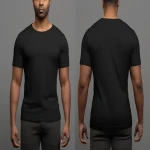 men wearing black tshirt with complete explanations and familiarization