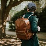 buy and price of American leather backpack bag