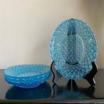 antique crystal plates with complete explanations and familiarization
