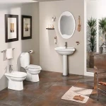 Sunrise Sanitary Ware; Glass Resin Stone Wood Materials Modern Design