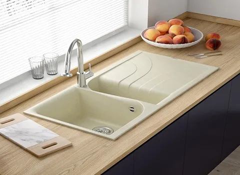 Cream kitchen sink bowl price list wholesale and economical