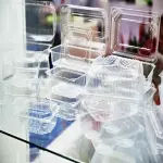 Disposable plates clear with complete explanations and familiarization