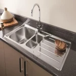 new chrome kitchen faucet with stainless steel sink models
