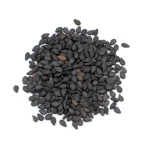 Organic black sesame seeds with complete explanations and familiarization