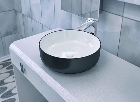 Under-bowl bathroom sink purchase price + picture