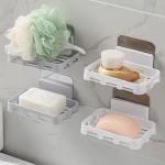 Plastic bathroom soap holder with complete explanations and familiarization