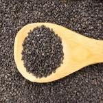 Sesame seed black with complete explanations and familiarization
