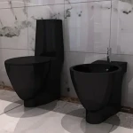 Black ceramic toilet price list wholesale and economical