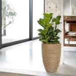 Straw plant pot price list wholesale and economical