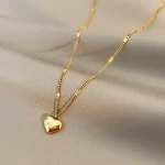 The price of bulk purchase of gold heart necklace women is cheap and reasonable