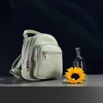 Small leather backpack price list wholesale and economical