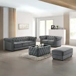 Used Sofa in Ethiopia (Stock Furniture) Cotton Velvet Fabric Light Weight Easy Carrying