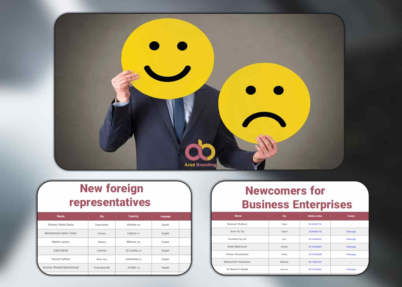 The bitter or sweet event and Newcomers