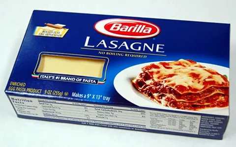 Barilla Lasagna Pasta (Fast Food) Flavorful 4 Types Gluten Free Legume Ready Veggie