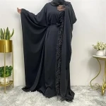 Black muslim abaya acquaintance from zero to one hundred bulk purchase prices