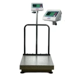 Electronic platform scale with complete explanations and familiarization