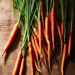 Carrot raw vegetables with complete explanations and familiarization