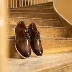 Leather shoe brown price list wholesale and economical