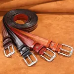 Leather Belt in Philippines; Natural Synthetic Soft Retain Secure Formal Pants