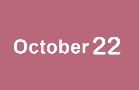 The news on Tuesday, October 22