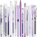 Purple pen stationery with complete explanations and familiarization