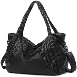 leather black bag for women with complete explanations and familiarization
