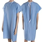 The price of bulk purchase of hospital gown back open is cheap and reasonable