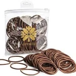 thin hair ties brown with complete explanations and familiarization