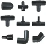 The price of bulk purchase of black polyethylene pipe fittings is cheap and reasonable
