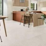 Cream tile floor with complete explanations and familiarization